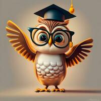 3D character mascot for a web-based e-learning platform. photo