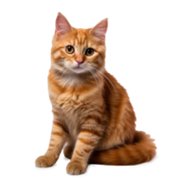 red cat on a white background png