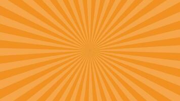 Simple Light Orange Radial Thin Stripe Looping Animation Video Background