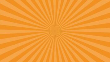 Simple Light Orange Radial Thin Stripe Looping Animation Video Background