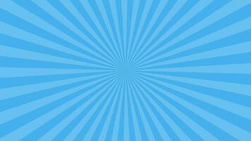 einfach Licht Blau radial dünn Streifen Linien Schleifen Animation Video Hintergrund