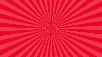 Simple Light Red Radial Thin Stripe Lines Looping Animation Video Background