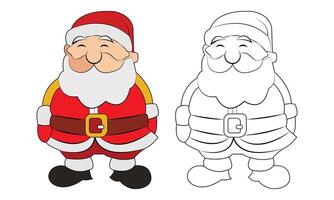 Gnome Santa Christmas Graphic Creepy Clip Art Design.Santa Christmas Design. vector