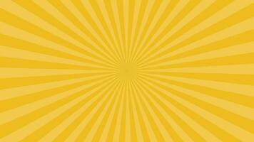 Simple Light Yellow Radial Thin Stripe Looping Animation Video Background