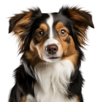 Cute  dog portrait isolated on transparent background, created with generative AI png