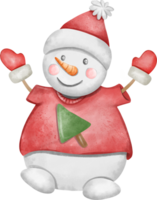 rosso pupazzo di neve Natale personaggio illustrazione png