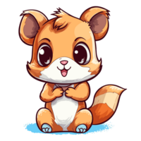 Beautiful Squirrel Clipart - Generative Ai png