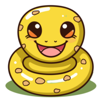 hermosa serpiente clipart - generativo ai png