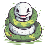 hermosa serpiente clipart - generativo ai png