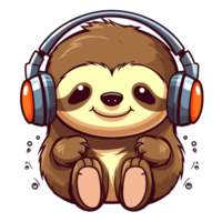 Beautiful Sloth Clipart - Generative Ai png