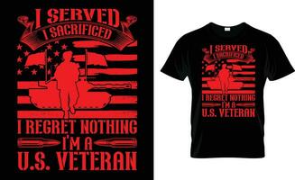 veteranos día camiseta diseño, americano veterano camiseta diseño, personalizado veterano camiseta, vector
