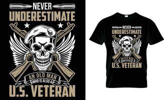 Veterans day t-shirt design, American veteran t-shirt design, Custom veteran t-shirt, vector