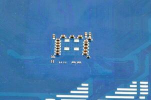 Close up of an electronic circuit photo