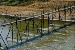 Bridge over a river photo