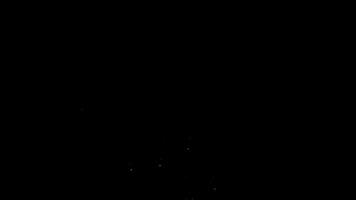 leuchtenden Partikel Fackel bewirken Magie fließend funkelnd hell Licht Schleife Animation mit Alpha Kanal transparent Hintergrund video