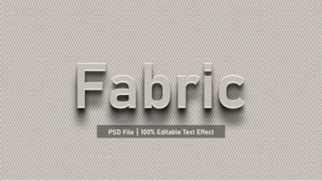 Fabric Texture Editable Custom Style Font Effect psd