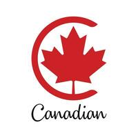 canadiense logo elemento, canadiense logo plantilla, canadiense logo vector