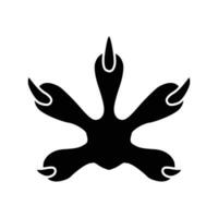 reptile footprints icon template, reptile footprints vector element