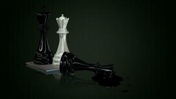 Chess Crime Scene with Looped Rotation, Exclusive Video, Background, 3D Render, Unique Design video