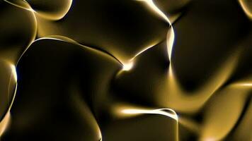 abstrato dourado líquido. dourado onda fundo. dourado fundo. dourado textura video