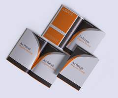 A4 Potrait Magazine Mockup Full Editable and isolated object from the background and shadow psd