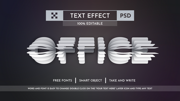 carta verso l'esterno piegare - modificabile testo effetto, font stile psd