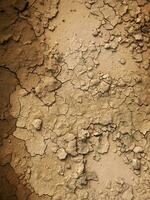 a close up of a dirt wall with cracks photo