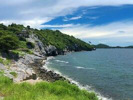 view of the coast of the sea photo