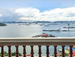 view of the sea from room balcony photo