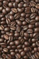 Coffee seeds pattern background AI Generated photo