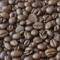 close up view of coffee beans AI Generated photo