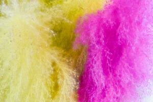 Fluffy, dyed in many beautiful colors, soft, textured. photo
