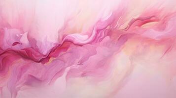 Banner with abstract background, watercolor pink. AI-Generated photo