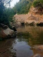 Beauty of the natural world in the valley pond photo