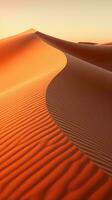 A stunning desert landscape at sunset AI Generated photo