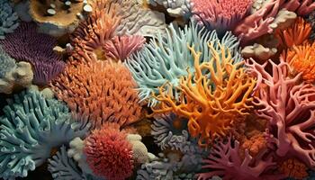 Vibrant and diverse coral reef ecosystem AI Generated photo