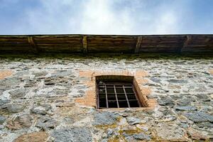 Photography on theme outstanding building beautiful brick old water mill photo