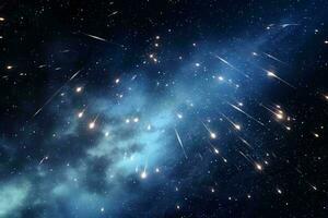 un maravilloso constelación de estrellas esclarecedor el noche cielo ai generado foto