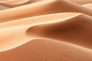 arena dunas en el Desierto ai generado foto