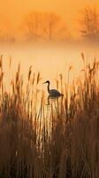 A serene duck floating peacefully on the water's surface AI Generated photo