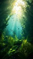 A vibrant underwater world teeming with colorful fish AI Generated photo