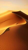 A majestic sand dune in the desert landscape AI Generated photo