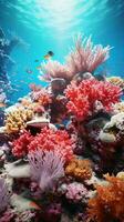 a coral reef with fish AI Generated photo