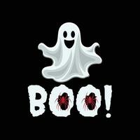 BOO, Halloween t-shirt design. vector