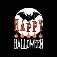 Happy Halloween, Halloween t-shirt design. vector