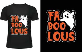 FA BOO LOUS, Halloween t-shirt design. vector