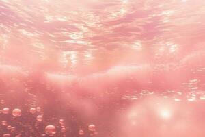 Tropical red ocean with white sand underwater in Hawaii. Neural network AI generated photo