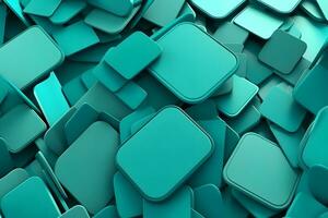 Turquoise abstract background. Neural network AI generated photo
