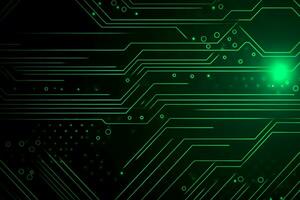 High tech electronic circuit board background. Neural network AI generated photo