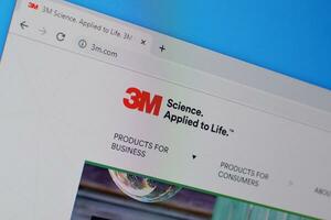 Homepage of 3m website on the display of PC, url - 3m.com. photo